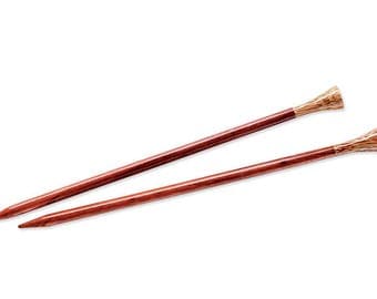 Rosewood Needles 10" Lantern Moon Straight Rosewood Needles Size US 19 Single Point Needles Large Wood Knitting Needle