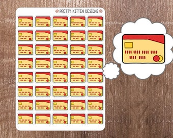 Debit card sticker | Etsy