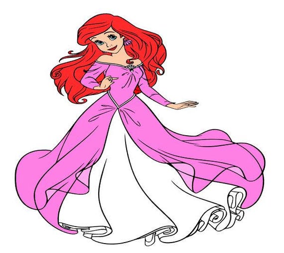 Free Free Little Mermaid Ariel Svg 550 SVG PNG EPS DXF File