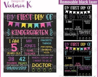 First day of school sign, Chalkboard Design Cut File, SVG, DXF Cut Files, Cricut Design Space, Vinyl Cut Files