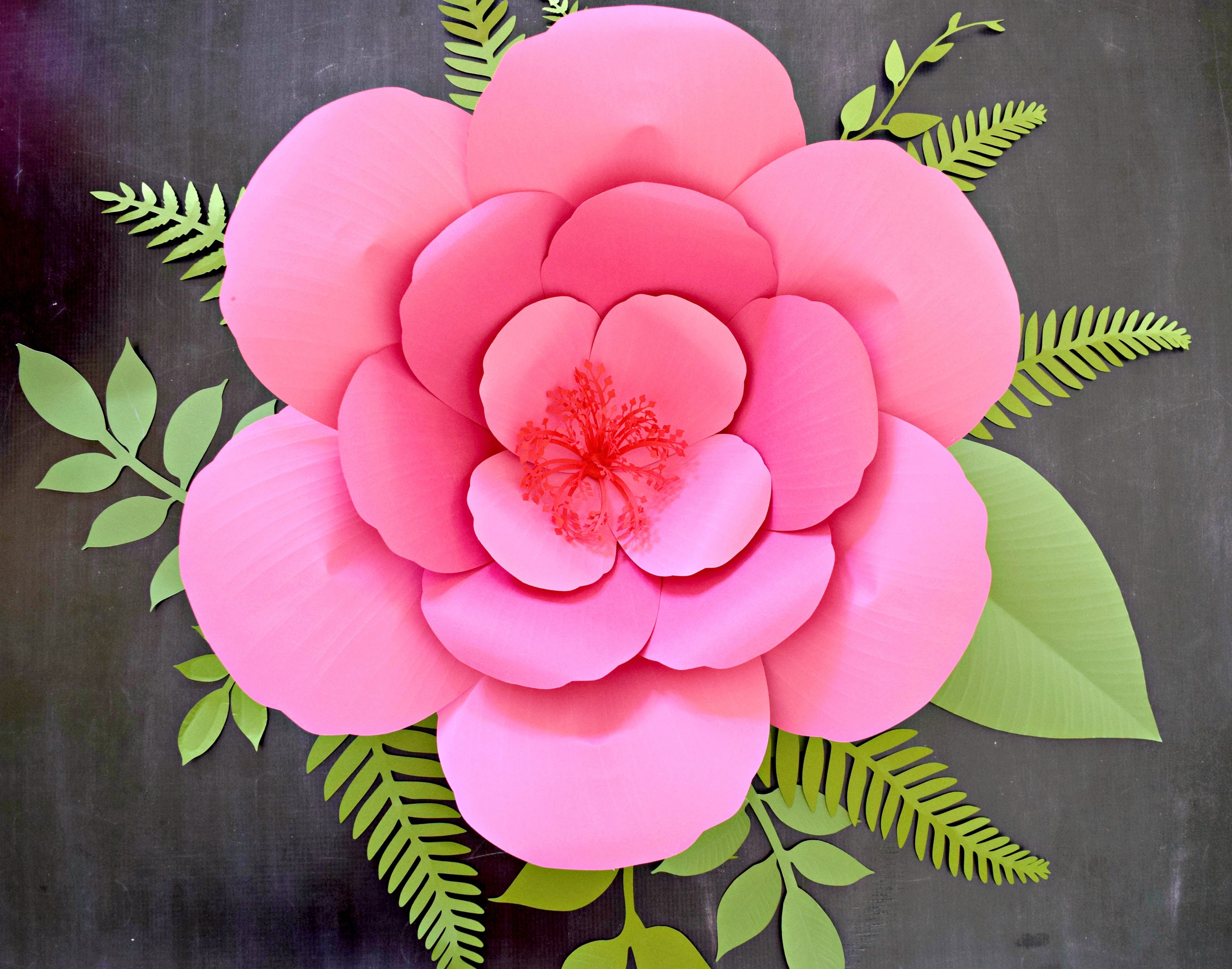 Paper Flowers Large Paper Flowers Template Patterns