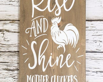 Download Rise And Shine Mother Cluckers SVG Cut File. Cricut Explore