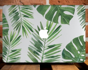 Tropical Leaves MacBook Air 13 Hard Case MacBook Air Case 13 Macbook Air Laptop Case Macbook Pro 13 Case Macbook 2016 Leaf Retina WCm007