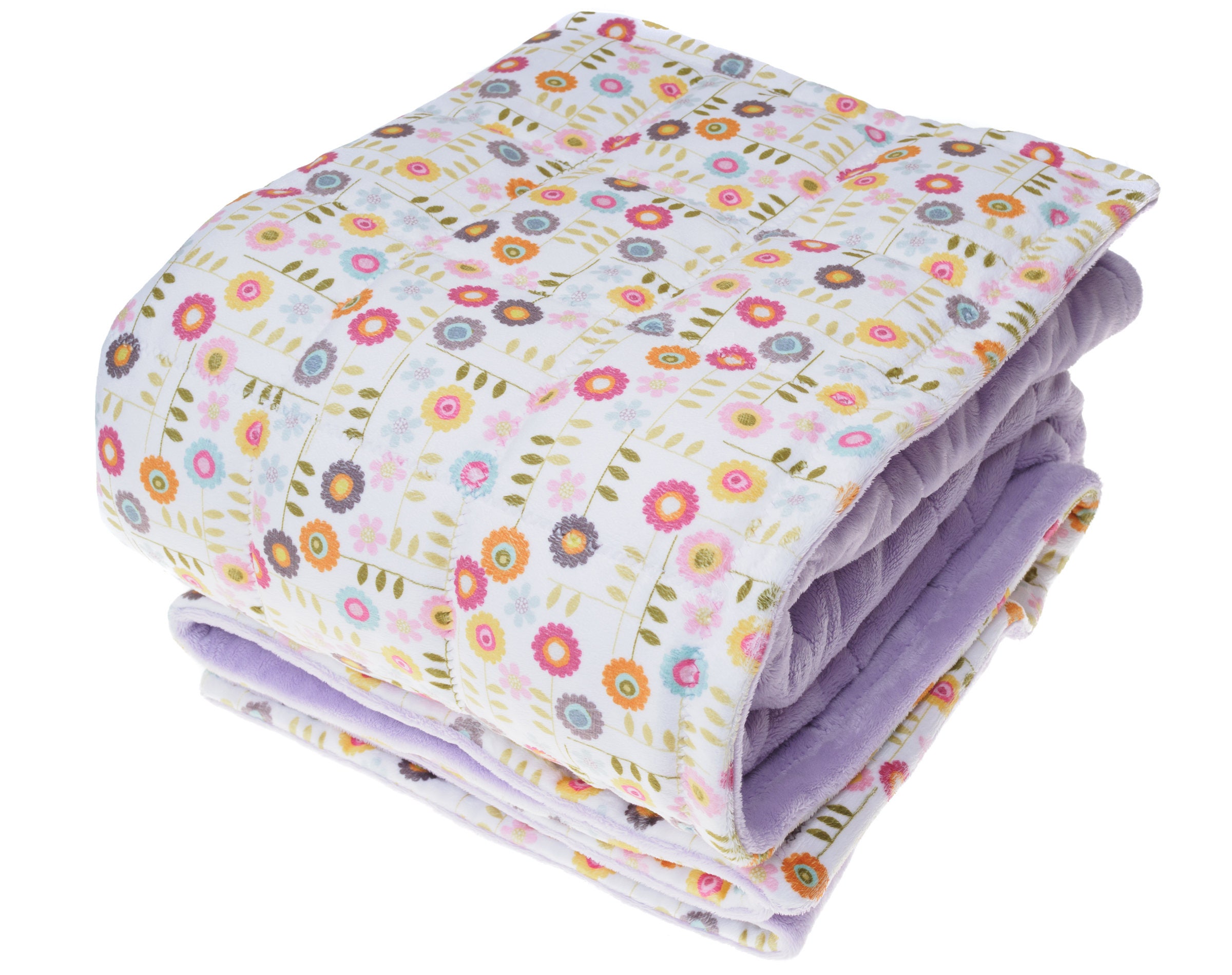 Double minky weighted blanket 4x4 small pocket
