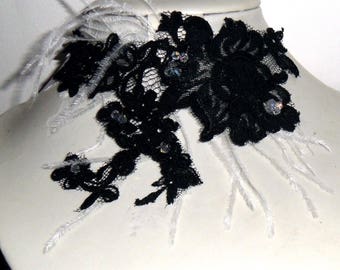 Black Lace Black Lace wedding necklace
