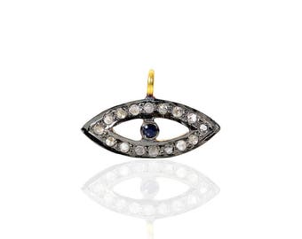 SDC1859BSA -Eye w/ B.Sapp Pave Diamond Charm