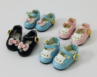 READY STOCK - Cute Kitty Ribbon Shoes for Blythe, Icy, Pullip Doll