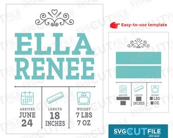 Download Birth statistics svg | Etsy