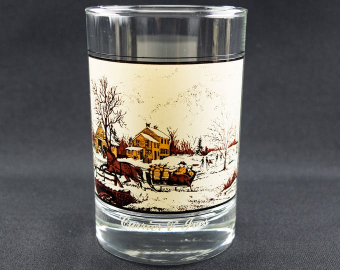 Classic Currier & Ives Wintertime Scenes Glass Set | Vintage Arbys Old Fashioned Glasses | 12 Oz Winter Glasses - Set Of 4 Classic Currier & Ives Wintertime Scenes Glass Set | Vintage Arbys Old Fashioned Glasses | 12 Oz Winter Glasses - Set Of 4