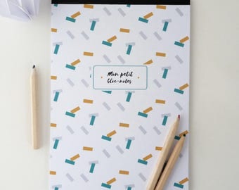 Small geometric 14x20cm Notepad