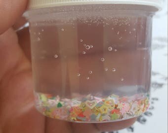 Handmade Clear Glitter Slime