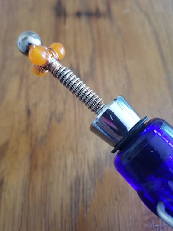 Items similar to Wine Bottle Stopper, wire wrapped gemstone bottle