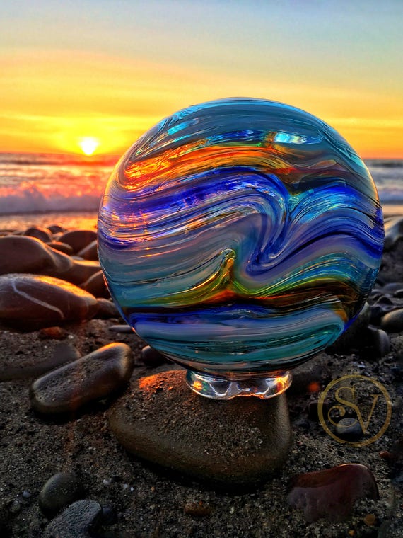 Stunning Blown Glass Float Wall Art Lincoln City Oregon
