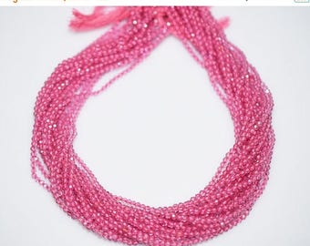50% OFF AAA Quality Cutting Pink Topaz Rondelle Beads 13 Inch Strand ,Pink Topaz Faceted Rondelle Beads , 2.50 mm - MC060