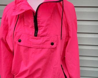 Neon Pink Windbreaker
