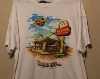 mcdonalds flintstones shirt