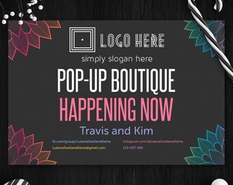 Lula Yard Sign/Pop Up Boutique, Free Fast Personalize, Home Office Approved, Advertising, 18x27, Fashion Retailer