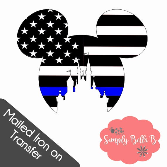 thin blue line mickey mouse