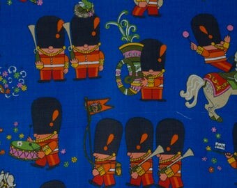 vintage 1960s Freida Clowes Pop Parade cotton fabric