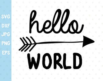 Download Hello world arrows | Etsy