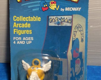 Vintage Pac - Man Collectible Arcadee Figures ~ Pac Man Miniature Figure
