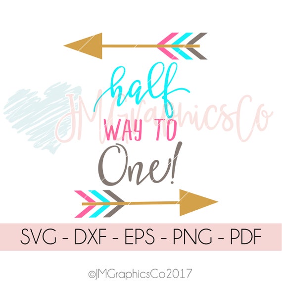 Halfway To One svg eps dxf png cricut cameo scan N cut