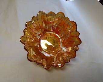 Vintage Carnival Sunflower Bowl