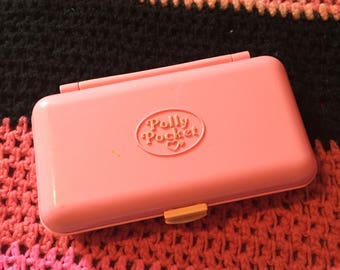 1990 Polly Pocket Bluebird Pencil Case Pink/peach version without figure