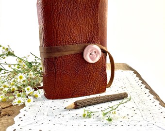 Personalized Leather Journal for Her, Personalized Women's Leather Journal, 3rd Anniversary gift, Leather Journal for Wife