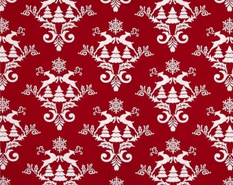 Tissu patchwork rouge NOËL WINTER ESSENTIAL STUDIO E Fabric