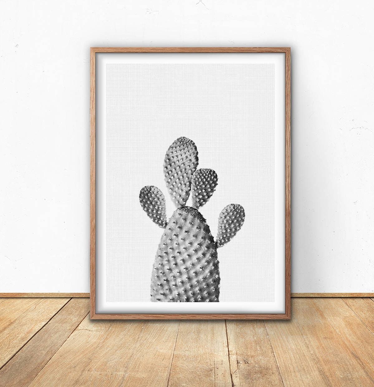 Black And White Cactus Print Digital Download Instant Art