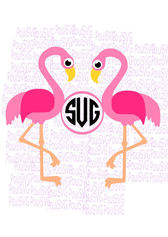 Download Items similar to Flamingo svg,Circle monogram svg, Summer ...