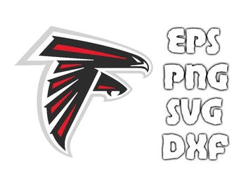 Atlanta Falcons Logo SVG - Vector Design in Svg Eps Dxf Png Format INSTANT DOWNLOAD