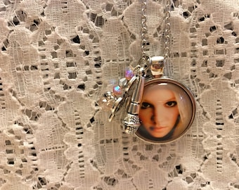 Britney Spears Charm Necklace/Britney Spears Jewelry/Britney Spears Pendant/Britney Spears Fan/Britney Spears Necklace/Britney Spears Gift