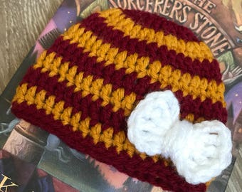 Baby Girl Harry Potter Newborn Photo Prop Hat Harry Potter Baby Shower Gift - Gryffindor Baby Hat Slytherin Baby Hat - Harry Potter costume