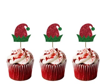 Decoraciones Navideñas De Oblea Comestible Para Cupcakes Y
