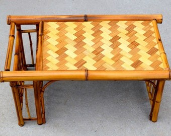 Bamboo Breakfast in Bed Tray / bamboo laptop table / bamboo lap desk / bamboo lap table with magazine holder