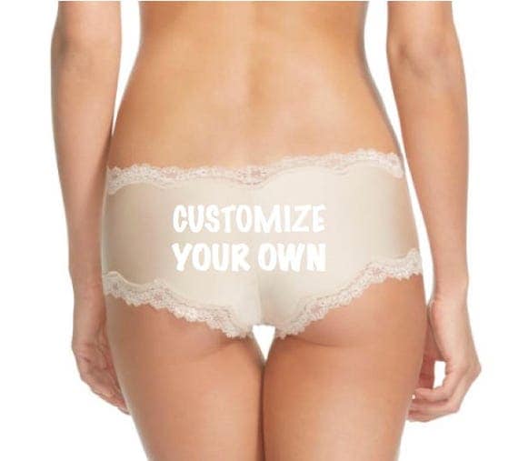 Personalized Boudoir Shoot Ivory Panties * FAST SHIPPING * Customize for you or a friend