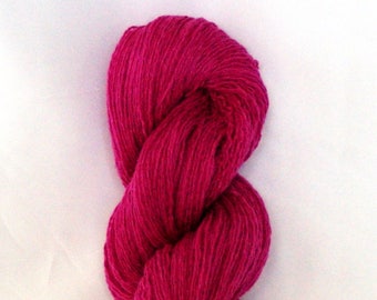 Recycled Silk Cashmere Blend Fine Lace Weight Raspberry Pink Yarn / Silk Blend Yarn / Pink Yarn / Fine Lace Weight Yarn / Silk Cashmere Yarn