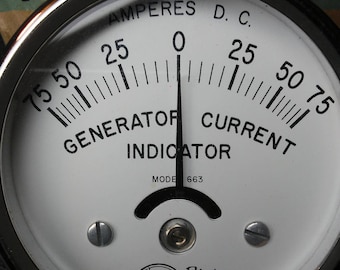 Vintage Hoyt Generator gauge