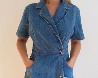 Vintage 90's Denim Playsuit