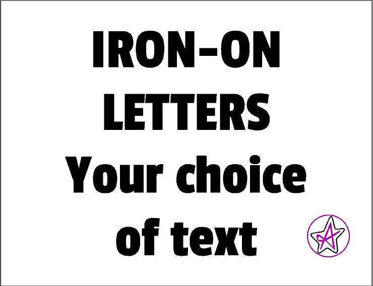 iron on transfers letters