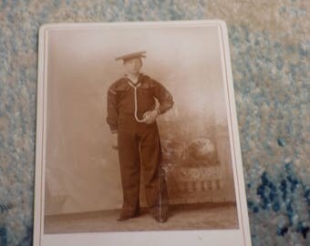 NAVY SAILOR - 1800's - Cabinet Card - Rare - Use this coupon code at checkout for 25% off: NICKZ6151C