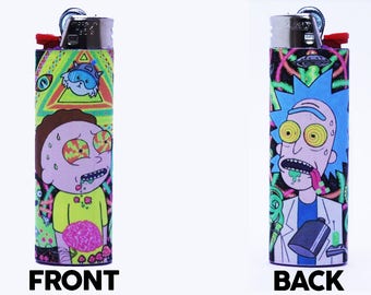 Rick and Morty Bic Lighter - Custom Made - High Quality