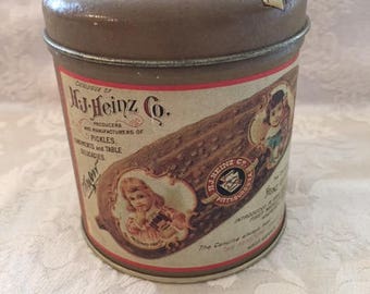 Vintage H.J. Heinz Pickle Tin 1992 Vintage Home Decor Farmhouse Decor