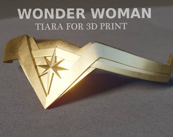 Wonder woman tiara for 3D print
