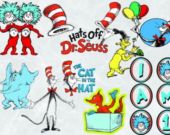 Dr. Seuss 10 ClipArts | Dr. Seuss Svg | Dr. Seuss vectors | Dr. Seuss |
