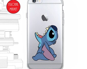 TPU Silicone Rubber Clear Phone Case iPhone 5 iPhone 6 iPhone 7 Samsung S6 Samsung S7 Case: Apple Eating Stitch