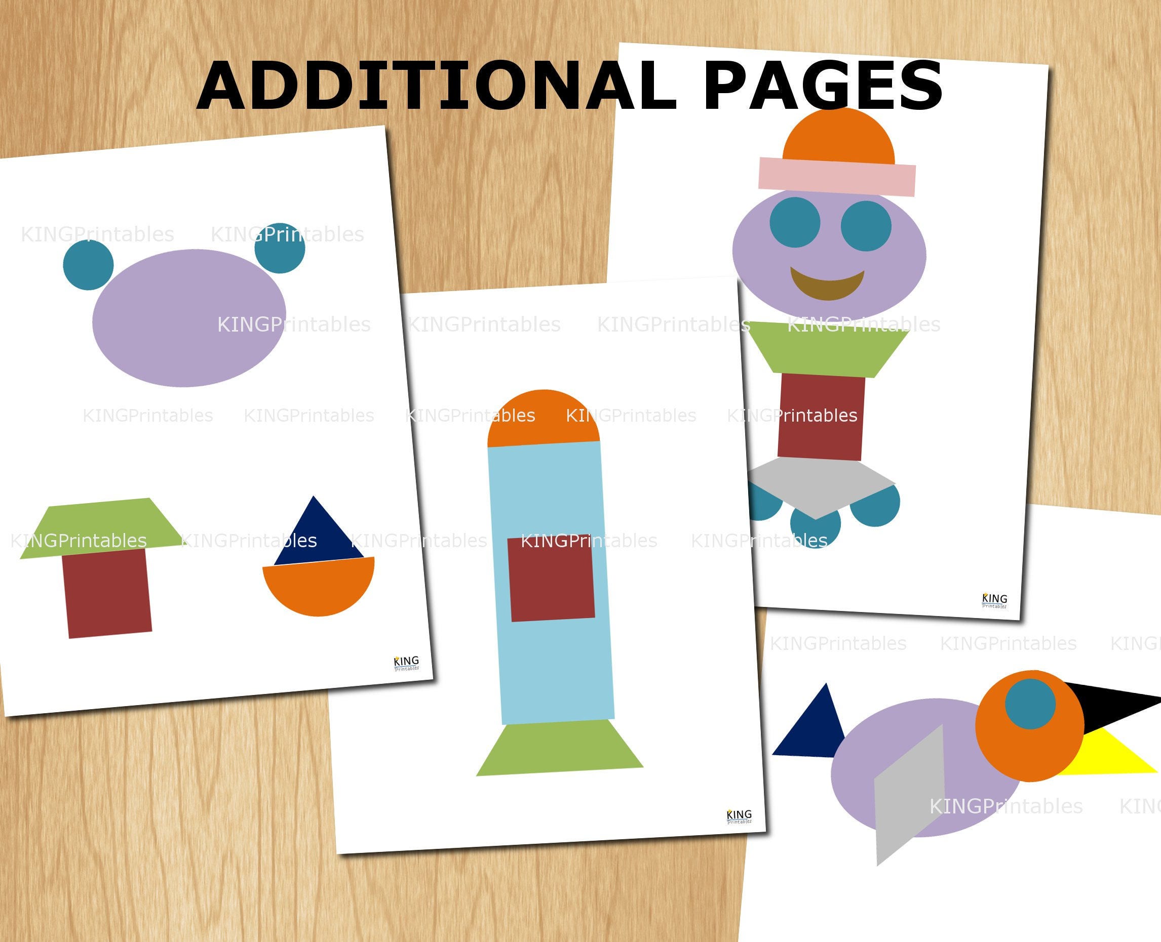 shape puzzles printable 8 pages preschool activities