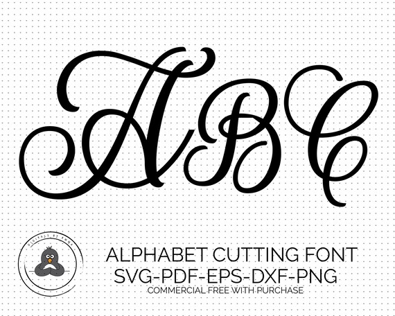 Jessica Regal Font SVG Fonts Monogram Font File Cameo